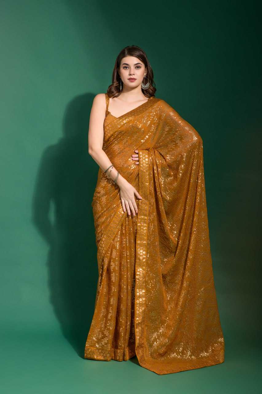 YNF GEORGETTE RNC 5209 WHOLESALE SAREES MANUFACTURER    